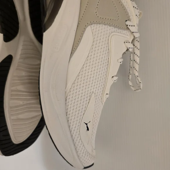 PUMA SoftRide Off White Gym Sneakers Cell Thrill Athletic Shoes Mens Size 8.5 - Picture 10 of 17